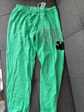 freecity Mint Green Logo Lounge Pants